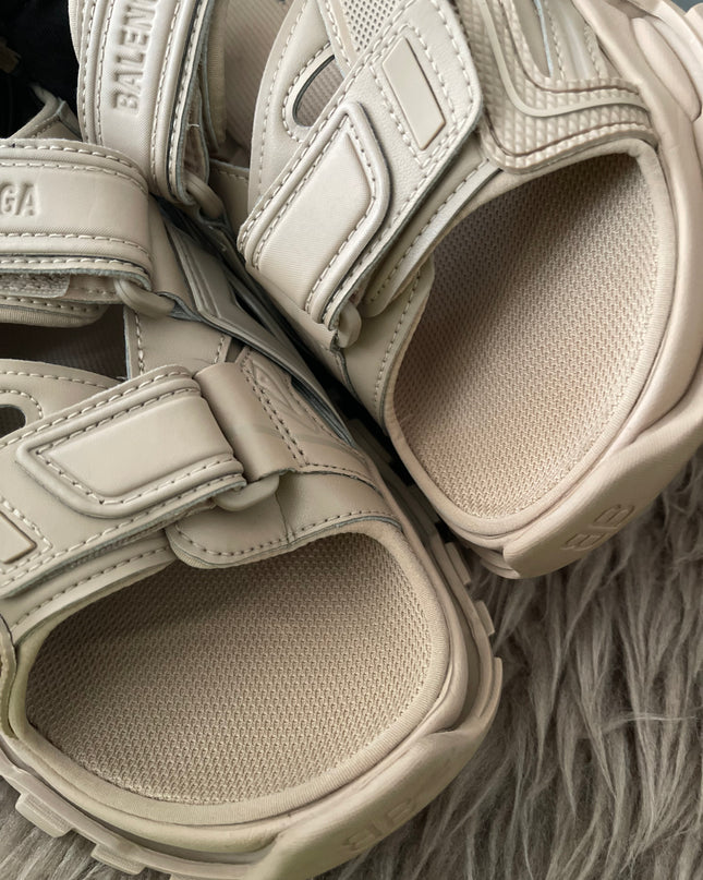Preloved Authentic Balenciaga Track sandals in beige
