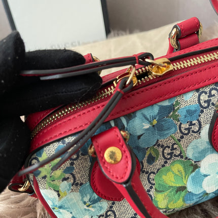 Preloved Authentic Gucci GG Blooms Mini Boston Bag