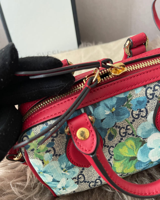 Preloved Authentic Gucci GG Blooms Mini Boston Bag