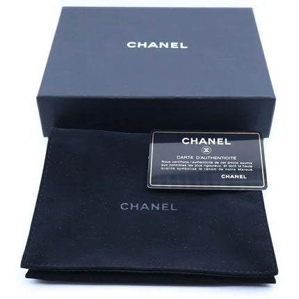 Preloved Authentic CHANEL CC Filigree Tri-fold Wallet Compact Wallet Coin Case Red Caviar Skin