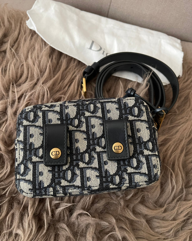 Preloved Authentic Dior Oblique belt pouch