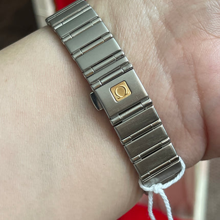 Preloved Authentic Omega Constellation Mini Cindy Crawford Orange Dial Ladies Watch