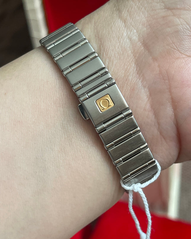 Preloved Authentic Omega Constellation Mini Cindy Crawford Orange Dial Ladies Watch