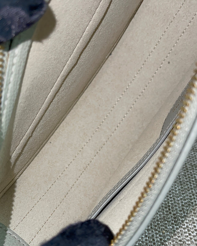 Preloved Authentic Polène Numéro Un Nano – Sage Green Textured Leather