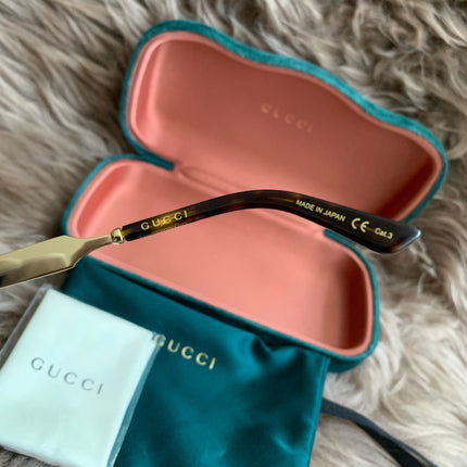 Gucci Burgundy/Black GG00765 Butterfly Sunglasses
