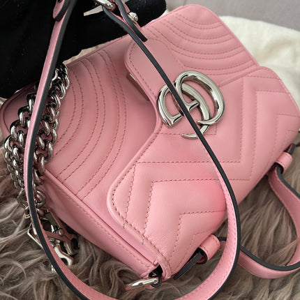 Preloved Authentic GUCCI GG Marmont mini top handle bag