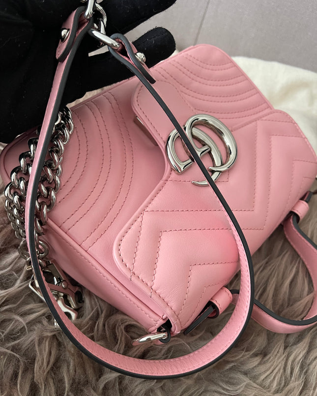 Preloved Authentic GUCCI GG Marmont mini top handle bag