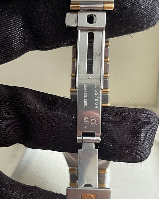 Preloved Authentic Omega Constellation 22.5 mm, Steel - Yellow Gold on Steel - Gold Full Bar