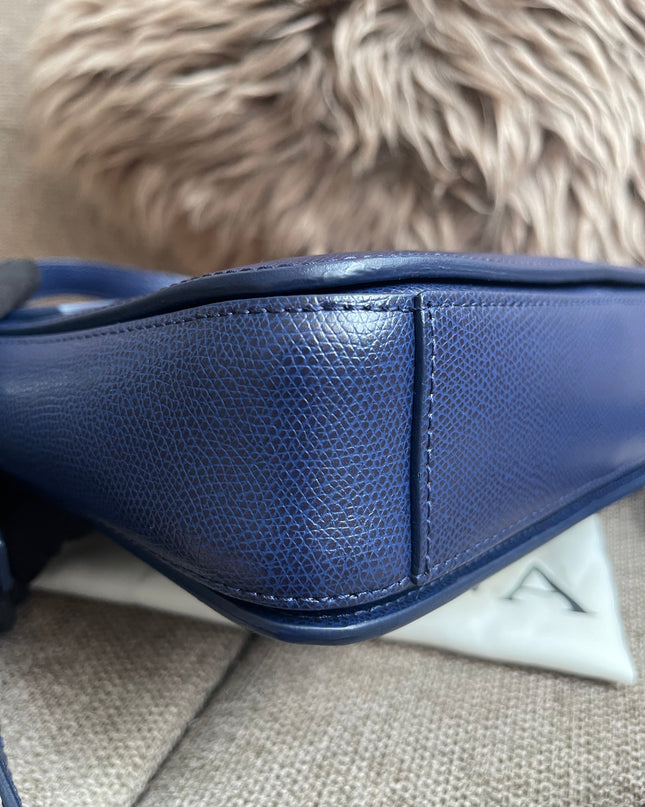 Preloved Authentic Furla Metropolis Small Shoulder Bag Navy Blue