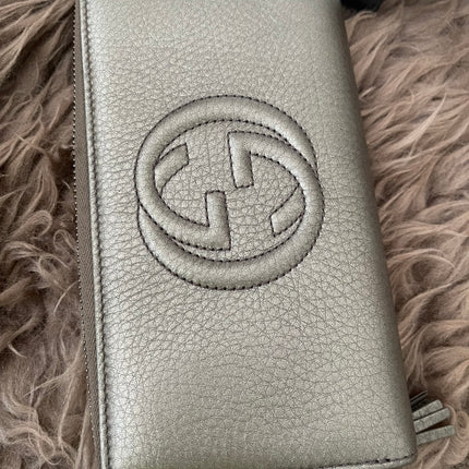 Preloved Authentic Rank A- Gucci Soho Zip-Around Wallet