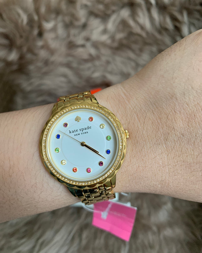 Kate Spade New York Morningside Three-Hand Gold-Tone Stainless Steel Watch