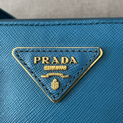 Preloved Authentic Prada Light Blue Galleria Tote Bag