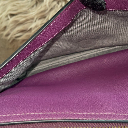 Preloved Authentic Marc Jacobs Interlock Saddle Bag in Plum