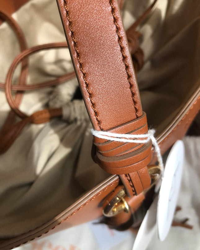 Preloved SEE BY CHLOÉ Cecilia Fringed Leather Bucket Bag