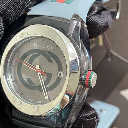 Preoved Authentic Gucci Sync Watch Grey Full Set with Box