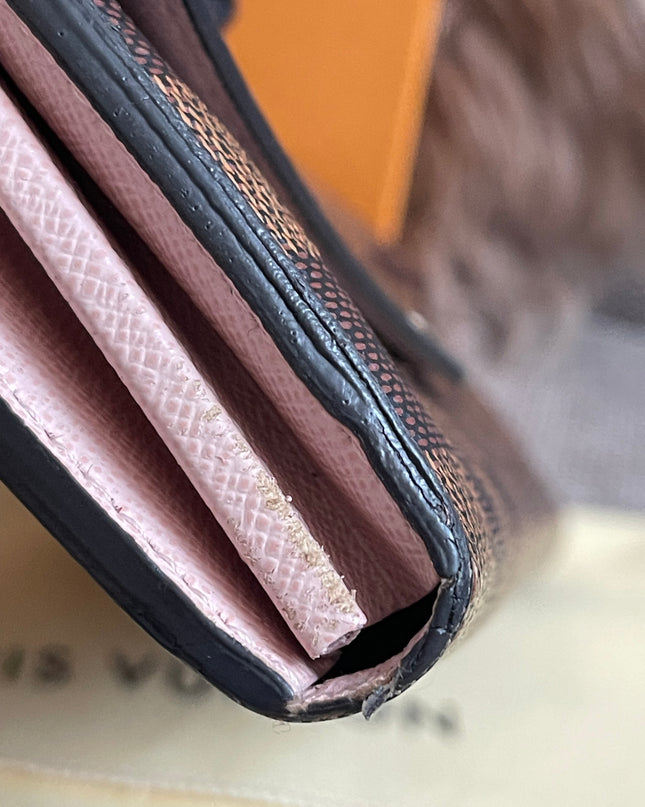 Preloved Authentic Louis Vuitton Sarah Wallet in Damier Ebene