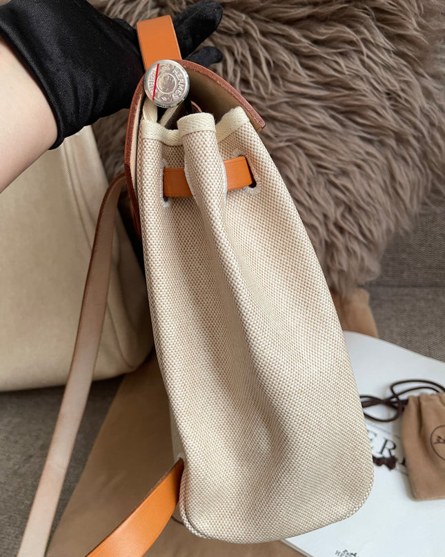 Preloved Authentic Hermes Herbag Zip