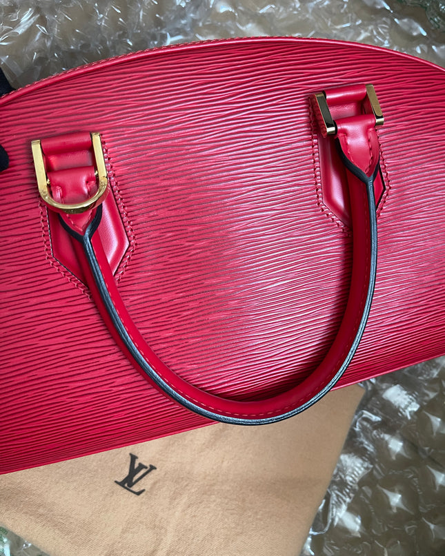 Preloved Louis Vuitton Red Epi Jasmin Handbag w/provided strap
