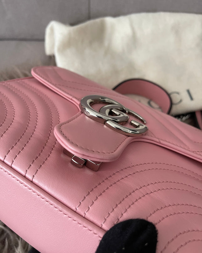 Preloved Authentic GUCCI GG Marmont mini top handle bag