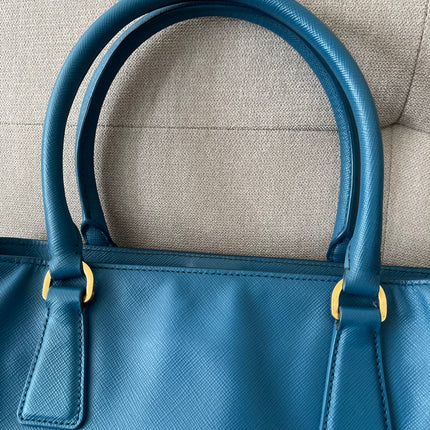 Preloved Authentic Prada Light Blue Galleria Tote Bag