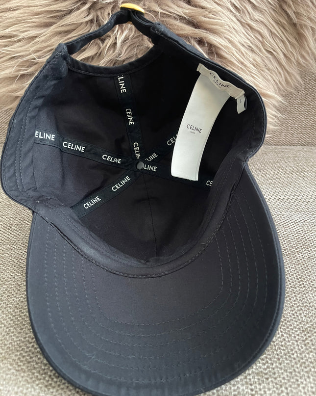 Preloved AuthenticCeline Embroidered Logo Baseball Cap – Black