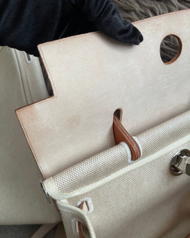 Preloved Authentic Hermes Herbag Zip