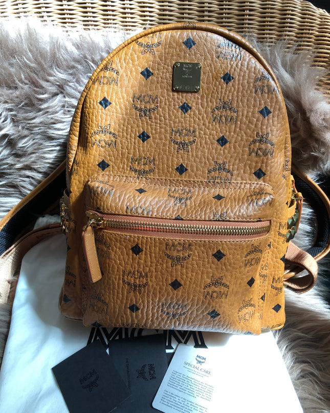 Preloved  MCM Stark Side Studs Backpack