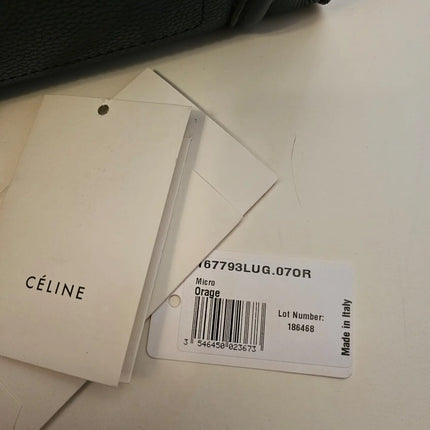 Preloved Authentic Celine Orage blue micro luggage tote