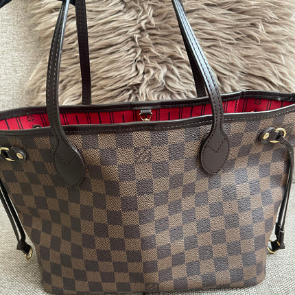 Preloved Authentic Louis Vuitton Neverfull PM — Damier Ebène Canvas