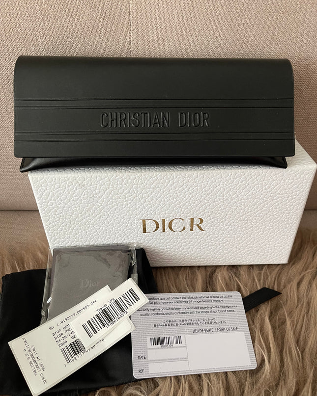PRELOVED AUTHENTIC DiorPacific B2I Transparent Pink Butterfly Sunglasses
