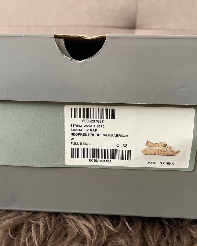 Preloved Authentic Balenciaga Track sandals in beige