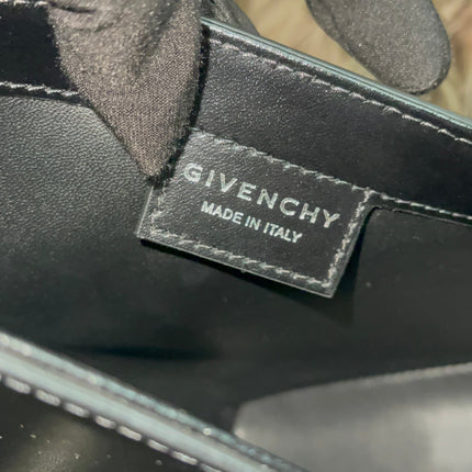 Preloved Authentic Givenchy Cut-Out Mini Crossbody Bag — Black Smooth Leather