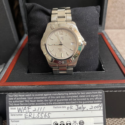Preloved Authentic TAG Heuer Aquaracer WAF2111
