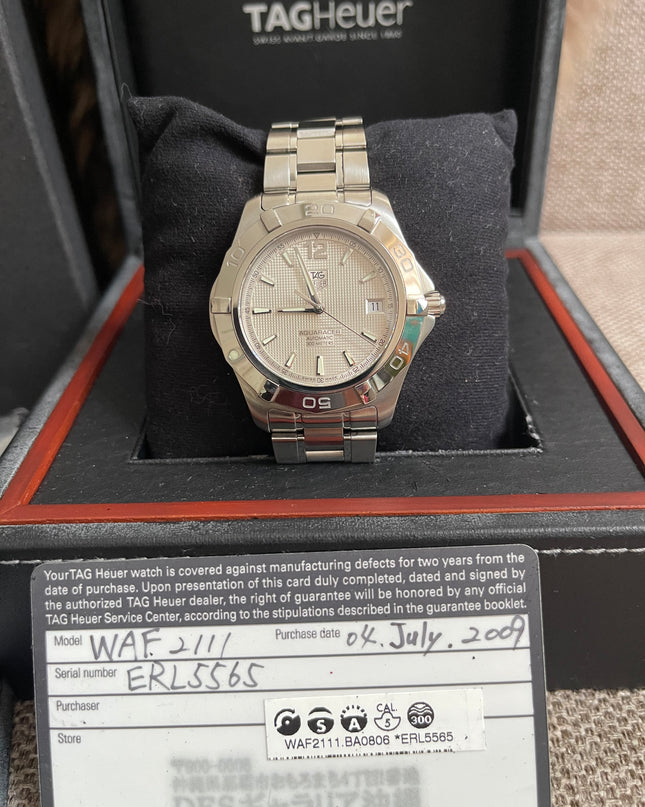 Preloved Authentic TAG Heuer Aquaracer WAF2111