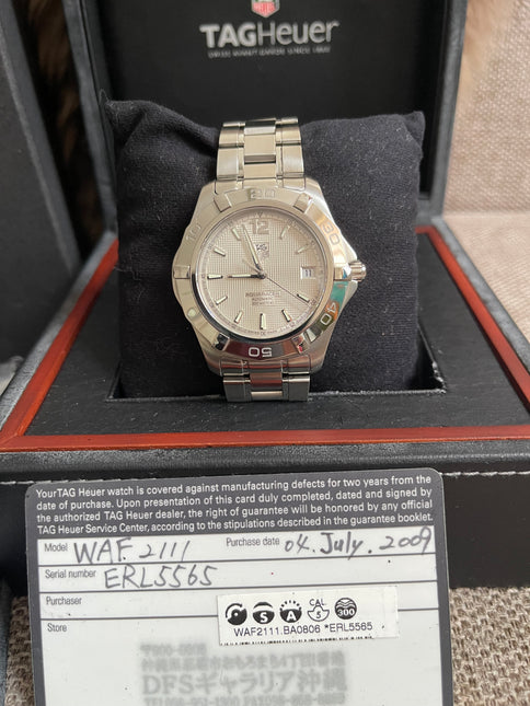 Preloved Authentic TAG Heuer Aquaracer WAF2111