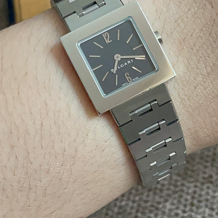 Preloved Authentic Bvlgari Quadrato SQ22 SS Ladies Watch