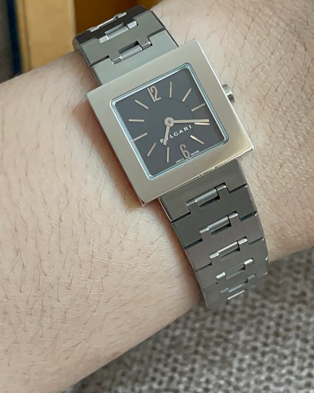 Preloved Authentic Bvlgari Quadrato SQ22 SS Ladies Watch