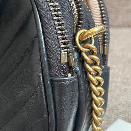 Preloved Authentic Gucci GG Marmont Mini Chain Bag – Black
