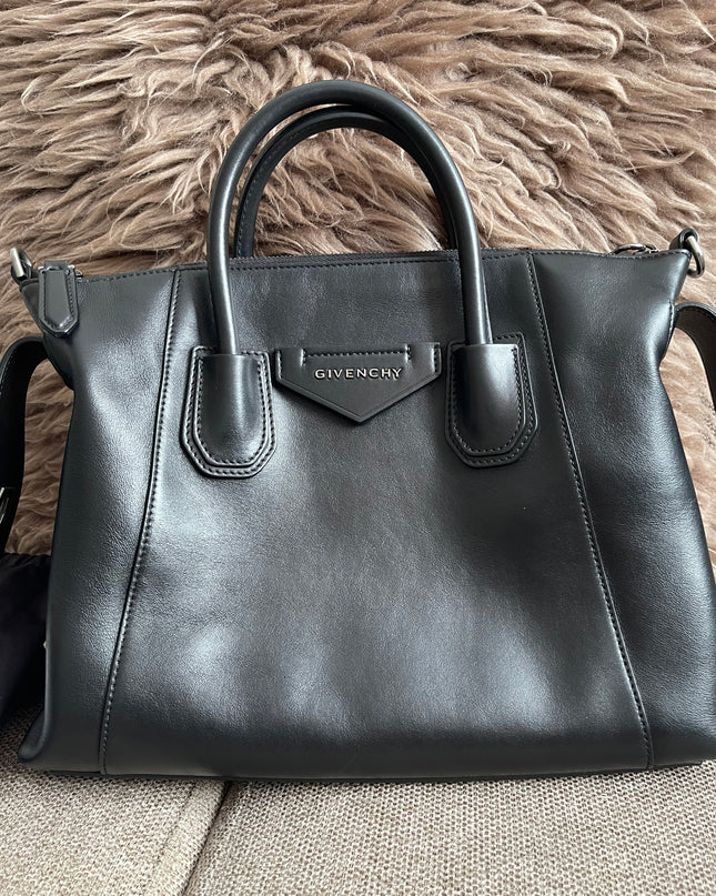 Preloved Authentic Givenchy Antigona Soft Small Bag Black Leather