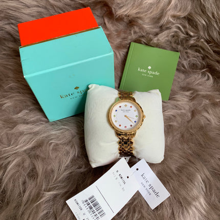 Kate Spade New York Morningside Three-Hand Gold-Tone Stainless Steel Watch