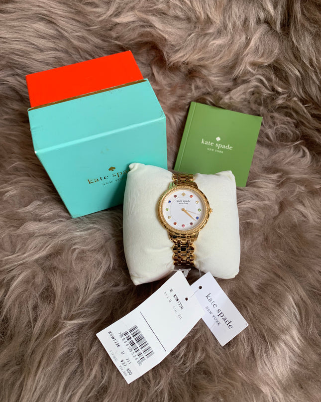 Kate Spade New York Morningside Three-Hand Gold-Tone Stainless Steel Watch