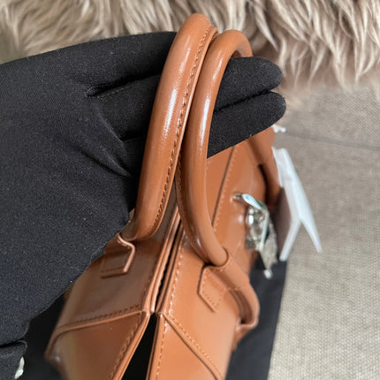 Preloved Authentic Givenchy Antigona Lock Mini — Caramel Smooth Leather