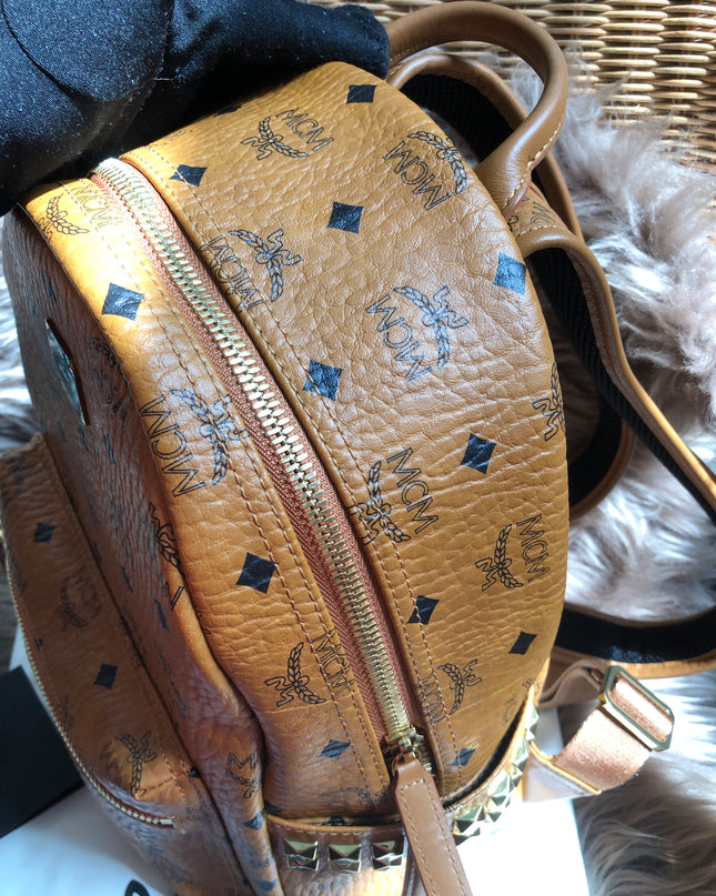 Preloved  MCM Stark Side Studs Backpack