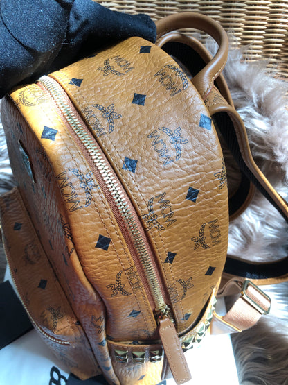 Preloved  MCM Stark Side Studs Backpack