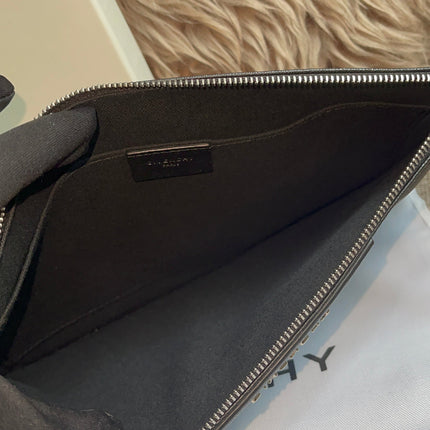 Preloved Authentic Givenchy Antigona Pochette Black Goat Leather