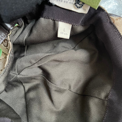 Preloved Gucci GG canvas baseball hat with Web