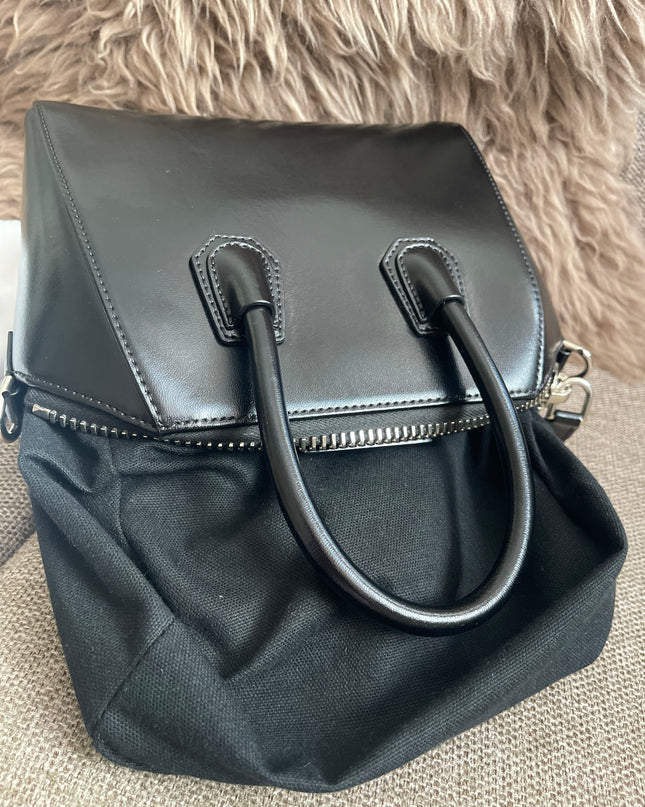 Preloved Authentic Givenchy Mini Antigona Bag Black Calf Leather