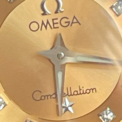 Preloved Authentic Omega Constellation Mini Cindy Crawford Orange Dial Ladies Watch