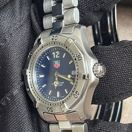 Preloved Authentic TAG Heuer Professional 200m Ladies Watch — Stainless Steel, Blue Dial