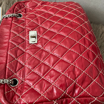 Preloved Authentic Chanel Reissue Camera Bag with silver-tone chain straps